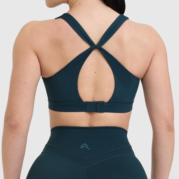 NWT Oner Active Unified Layered Sports Bra in Oil Blue - Size Small - Picture 6 of 10